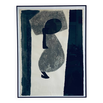 Lithographie originale Sleeping Infant édition II de Gregorio Prestopino numérotée Et Signée . 55/60 vers 1960.