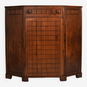 Oak cabinet, 1940s.