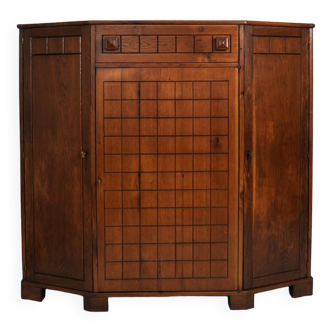 Oak cabinet, 1940s.