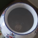 Large painted ceramic flower vase