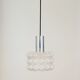 Mid-century modern bubble glass pendant/ceiling lamp by helena tynell for limburg, germany, 1960s