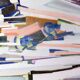 Peinture sur carton - non signée