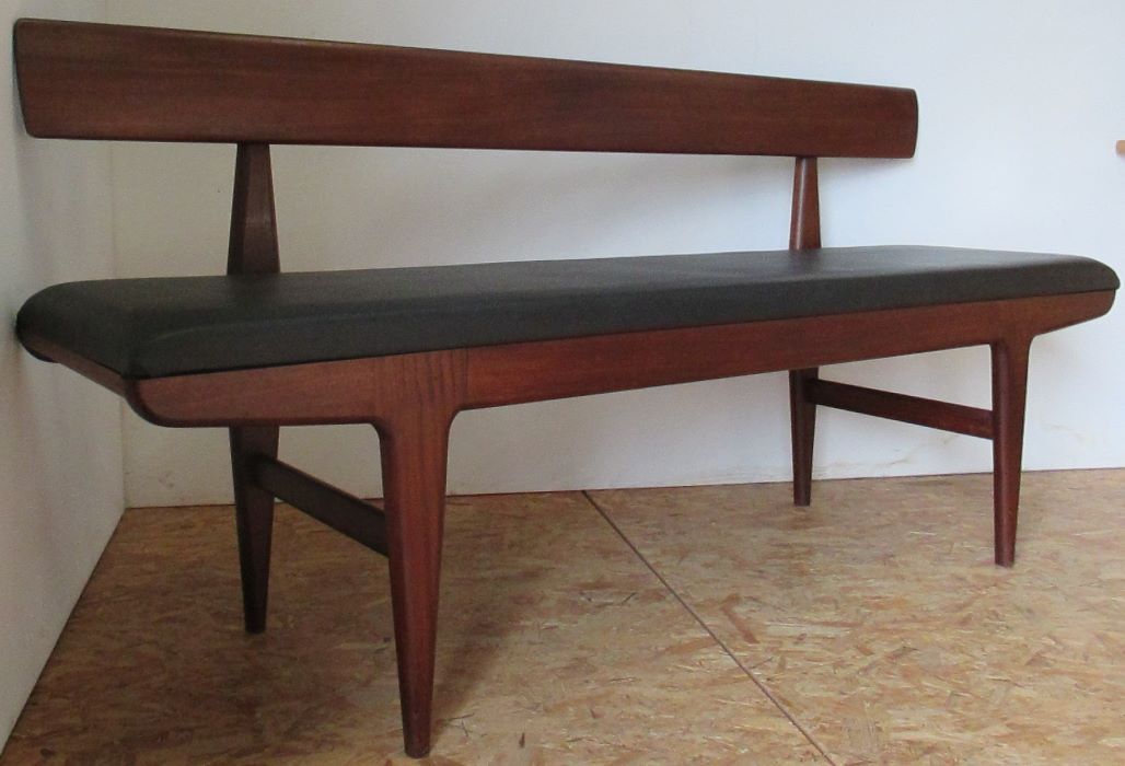 Scandinavian teak bench