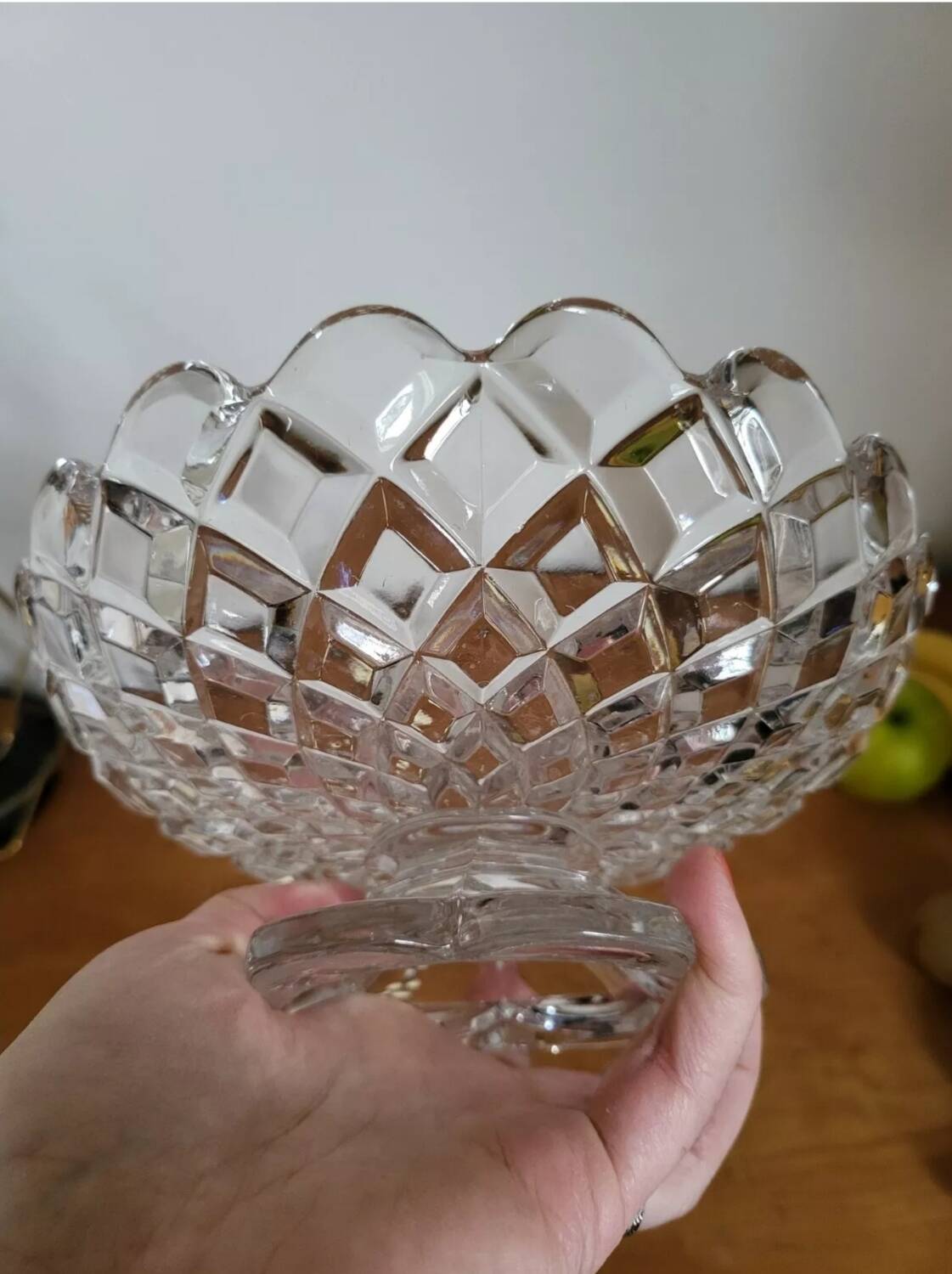 Baccarat Fruit Bowl Compotier In Molded Crystal