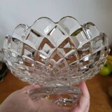 Baccarat Fruit Bowl Compotier In Molded Crystal