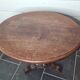 Pedestal table, oak coffee table