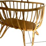 Child's cradle and its wicker arrow 20th century