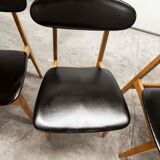 Set of 6 chairs Scandinavian oval back