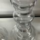 Pair of vintage blown glass candlesticks