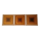 Vintage Optical Art Triptych - Vasarely Style - Frame 30x30cm