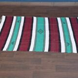 Tapis berbère fait main en coton multicolore 140x225 cm