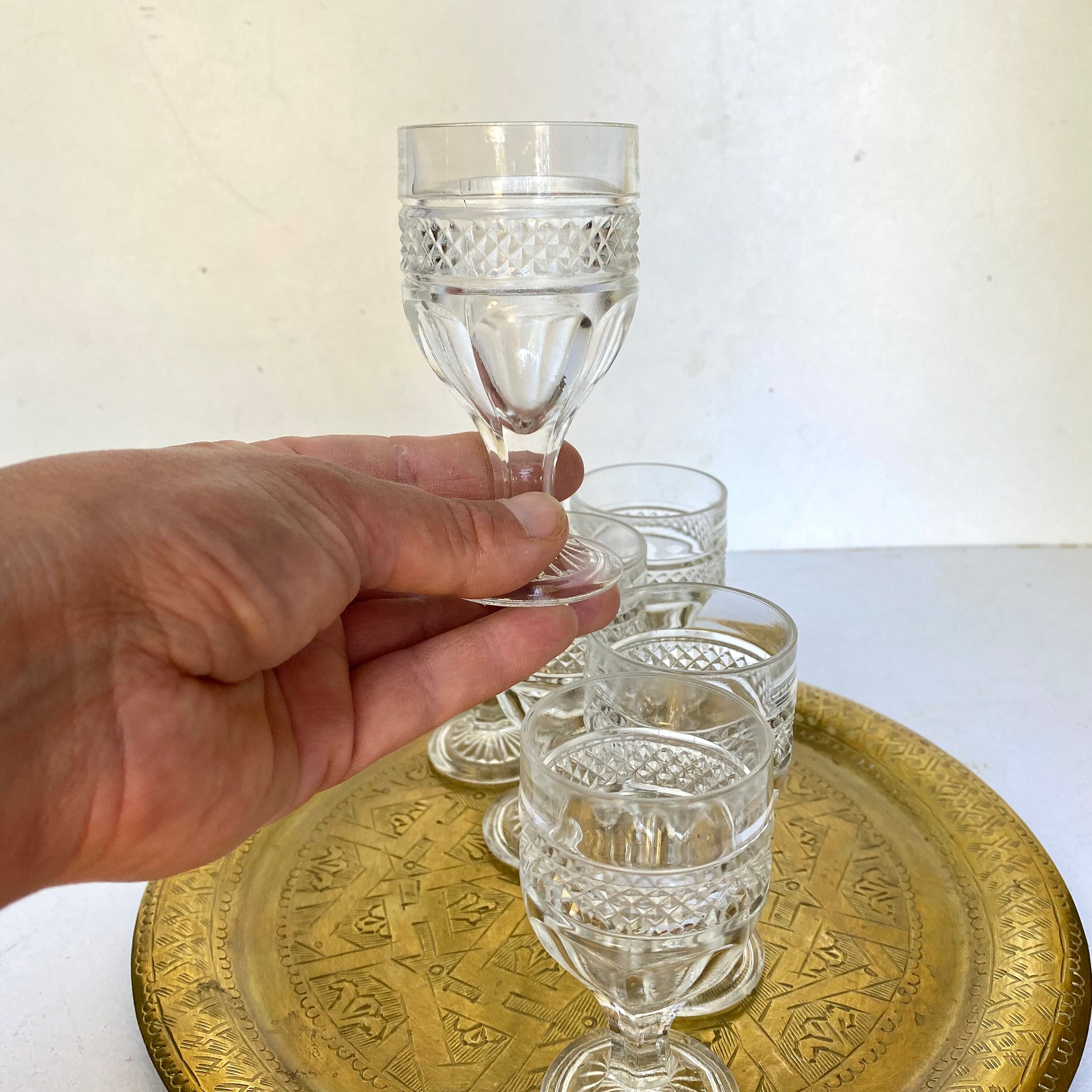 Baroque foot glasses