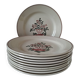 Assiettes HBCM Creil Monterau modèle Agnès