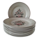 Assiettes HBCM Creil Monterau modèle Agnès