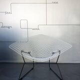 Big Diamond armchair, Harry Bertoia for Knoll International, 1950s-60s, restored