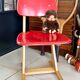 Chaise enfant Casala vintage rouge