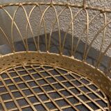 Basket / planter in hammered gilded bronze. 1880. Perfect condition