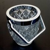 1970s Ice bucket Molded and chiseled glass