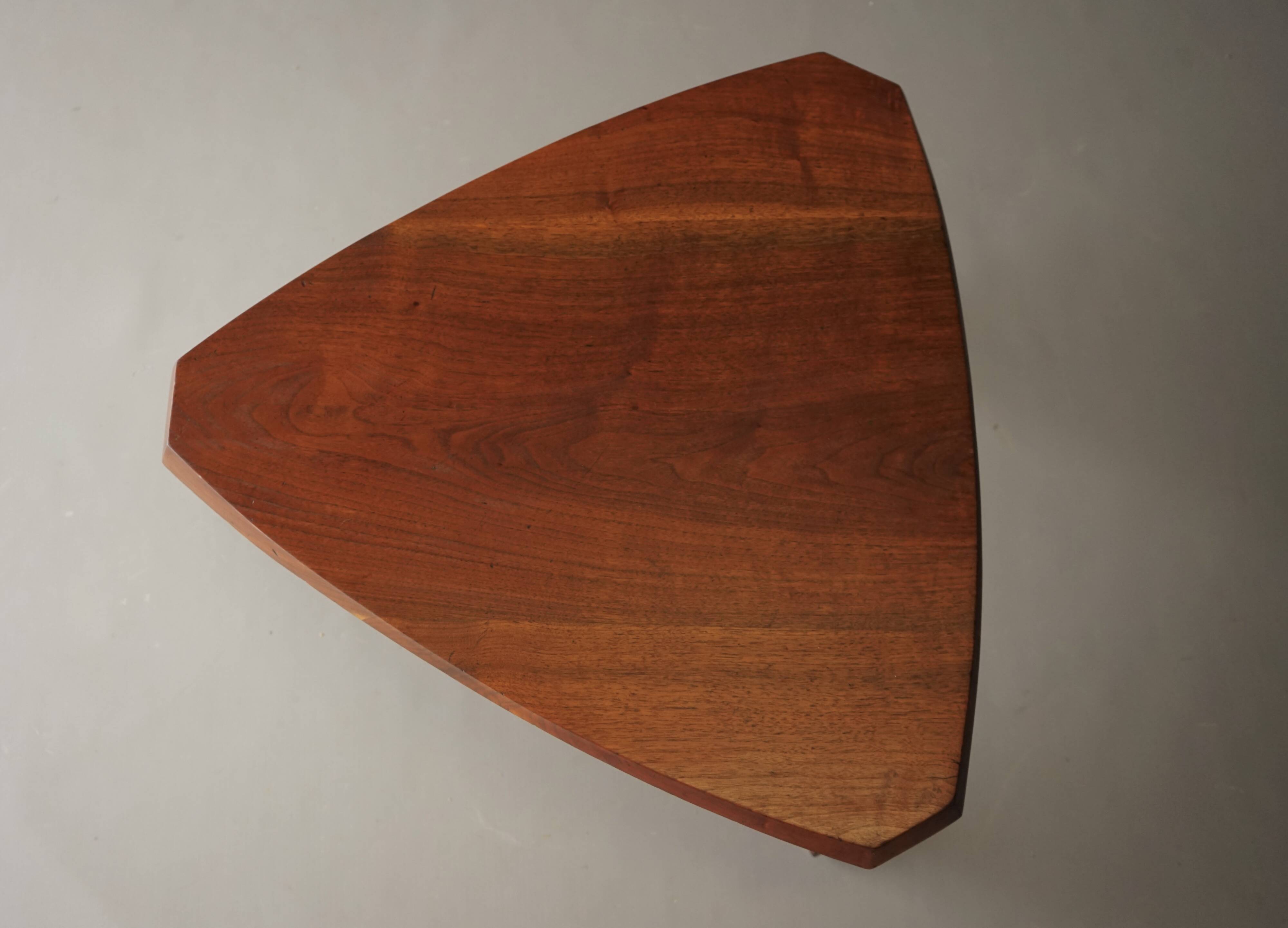 Anthroposophical Organic Coffee Table in walnut, 1950s