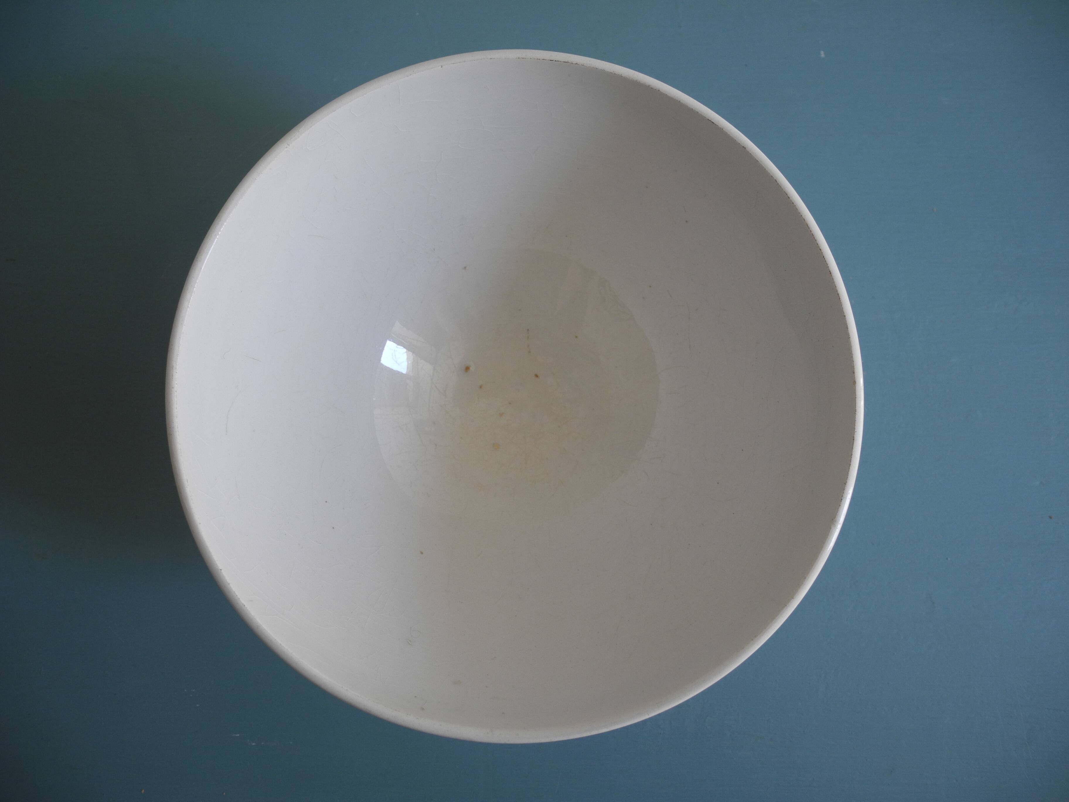 large antique French bowl