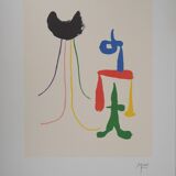 Joan MIRO: Surrealist couple, signed lithograph