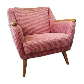 Fauteuil rose vintage