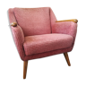 Fauteuil rose vintage