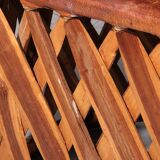 Folk art equipale ostrich chair leather mexico 1970s