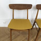 Set of 2 Scandinavian teak chairs