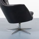 Danish Vintage Swivel Lounge Chair by Henry W. Klein