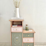 Asymmetrical vintage furniture restyled