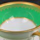 Complete set of 12 Art Deco fine porcelain cups and saucers Ros.