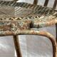 Chaise de jardin en fer peint XIXe