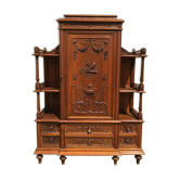 Cupidon  Exceptional Cabinet in Walnut Style Louis XVI