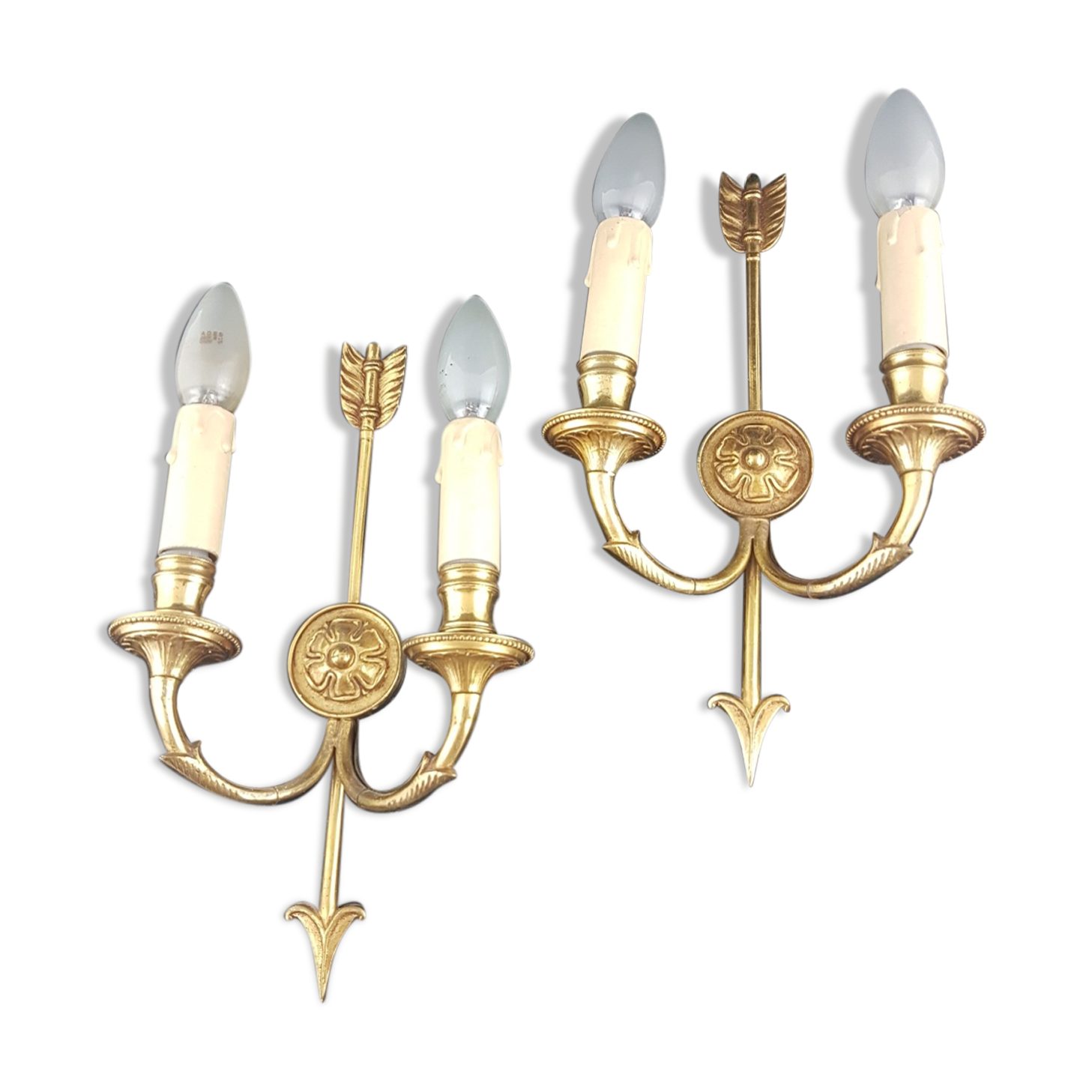Brass arrow appliques