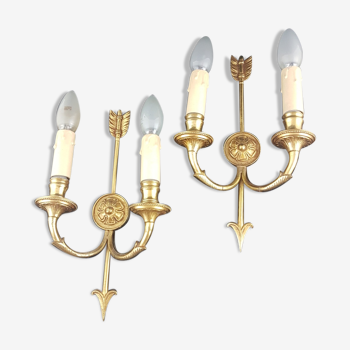 Brass arrow appliques