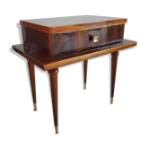 Bedside table in varnished wood veneer of the years 60