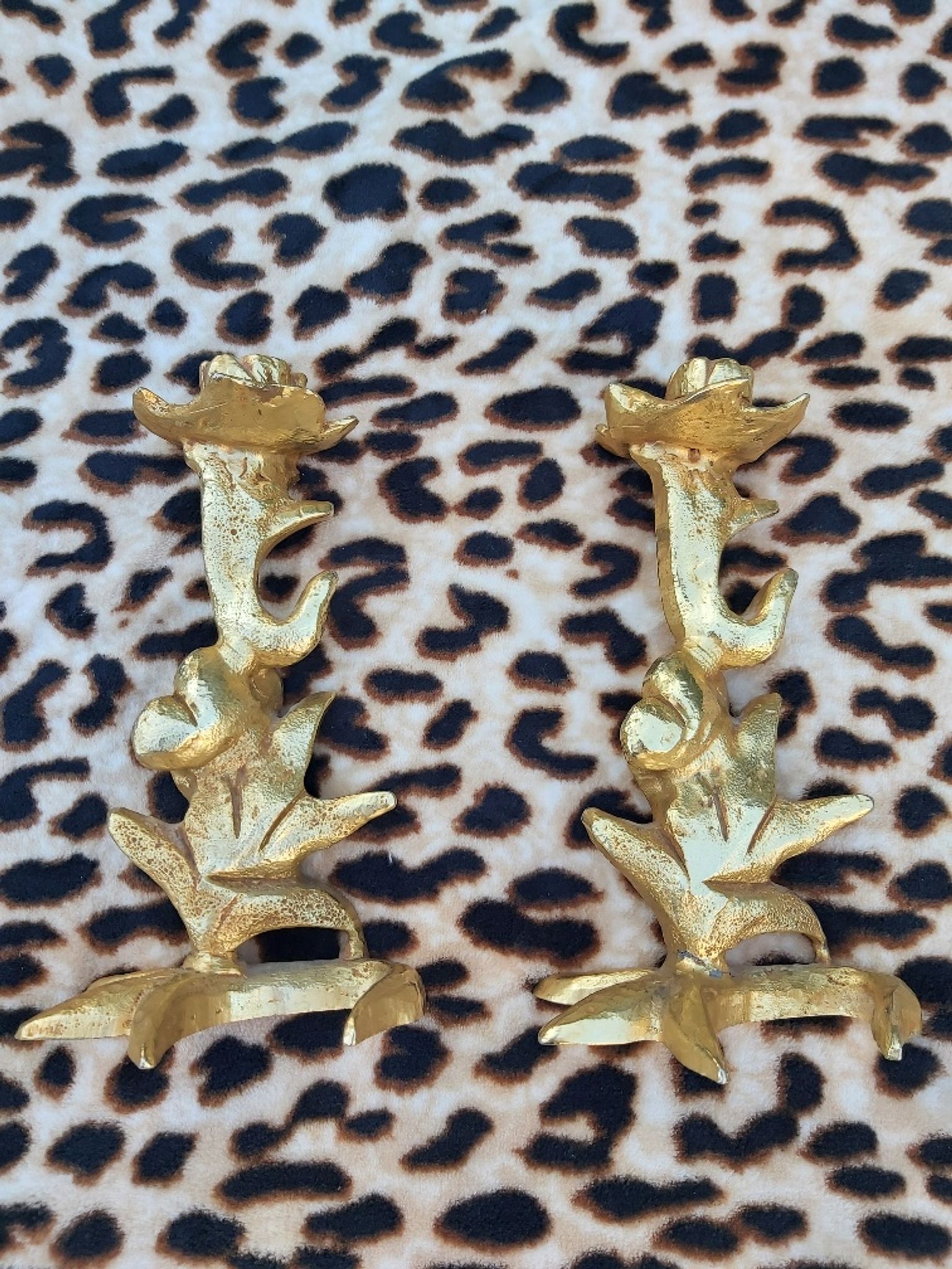 Pair of candlesticks Georges Mathias edition Fondica France