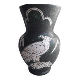 Vintage vase with alpine decor by Italy