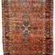Handmade antique Persian Sarouk rug 4.1' x 6.7' (125cm x 204cm) 1920s
