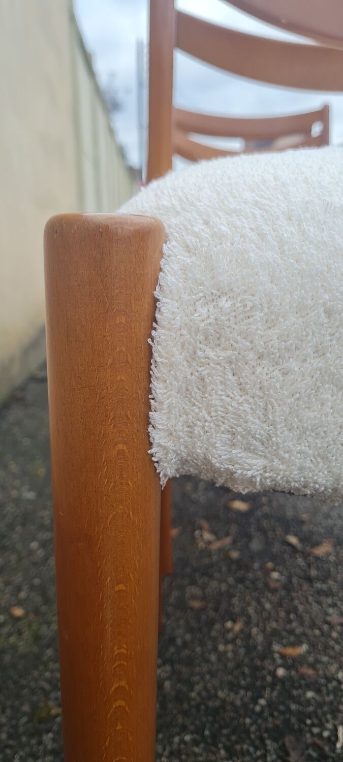 Set of 4 Scandinavian teak chairs