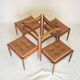 Set of 4 Danish chairs model 301 by Kai Kristiansen.