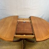 Mid-Century Retro Vintage Teak Extending Round Dining Table by Parker Knoll