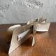 Silver-plated modernist triple candle holder 1960s