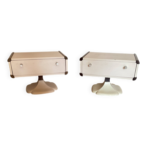 Paire tables nuit, - pied