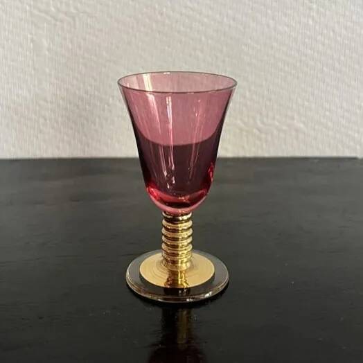 Crystal liqueur glasses