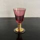 Crystal liqueur glasses