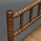 Vintage turned oak corner side chair, 1930s