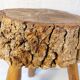 Brutalist tripod stool - French popular craftsmanship from the 20th century
