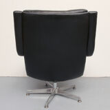 1970s leather swivel chair from geoffrey hartcourt for artifort